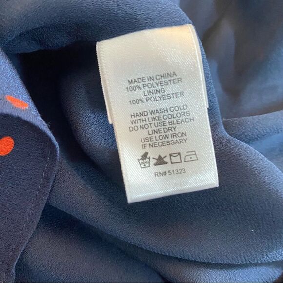 Cece Blue and red ruffled polkadot dress - Picture 8 of 11